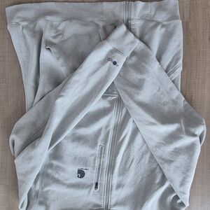 Carhartt Heather Gray Hoodie with Orange Accents